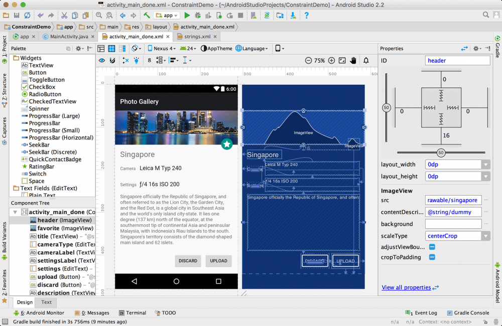 使用 ConstraintLayout 构建一个响应式的 UI